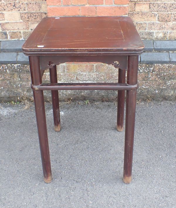 A LARGE SQUARE CHINESE  STAND OR TABLE