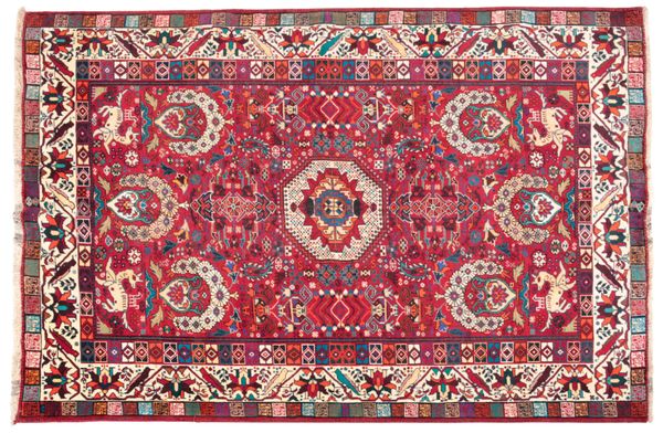 A SOUTH WEST PERSIAN QASHGAI CARPET