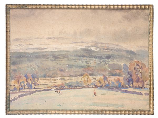 *FREDERICK LAWSON (1888-1968) An expansive landscape