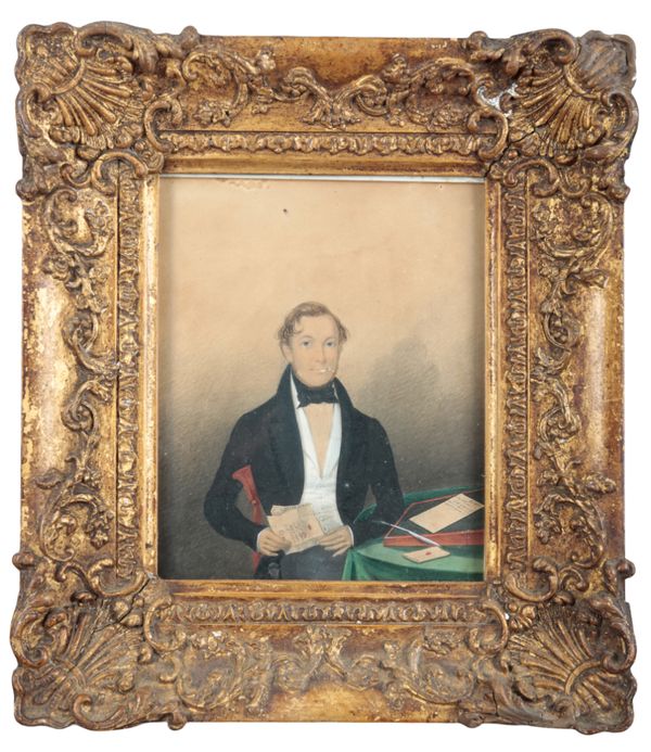 ENGLISH SCHOOL, 19TH CENTURY Portraits of two gentlemen and a lady