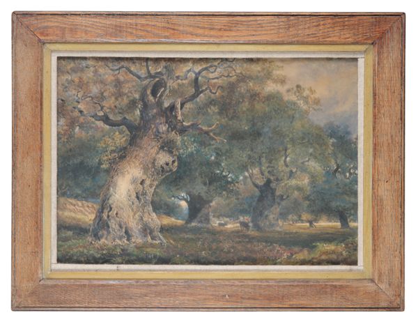 MANNER OF SAMUEL PALMER (1805-1881) A woodland landscape