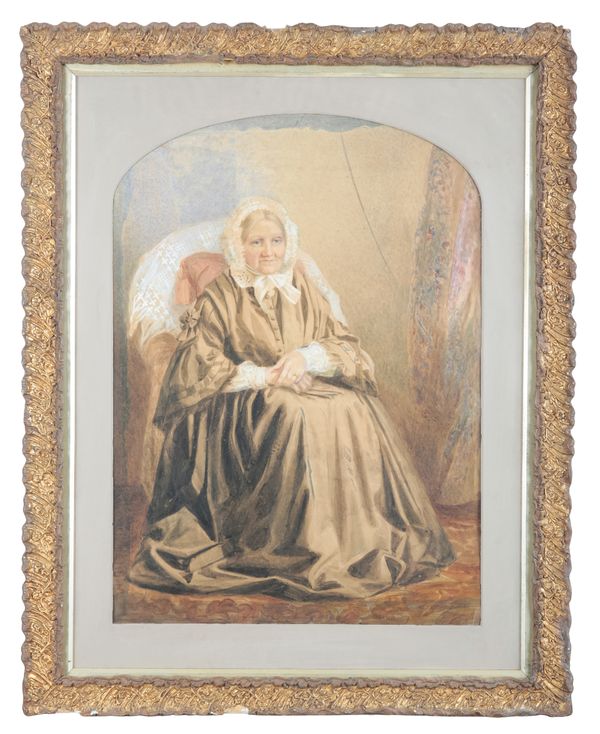 ENGLISH SCHOOL, 19TH CENTURY A portrait of an elderly lady
