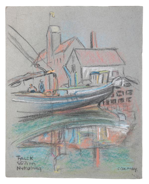 CHRISTIANE BRIX KLITGAARD-MAY (1876-1954) 'Falck Station Nykobing'