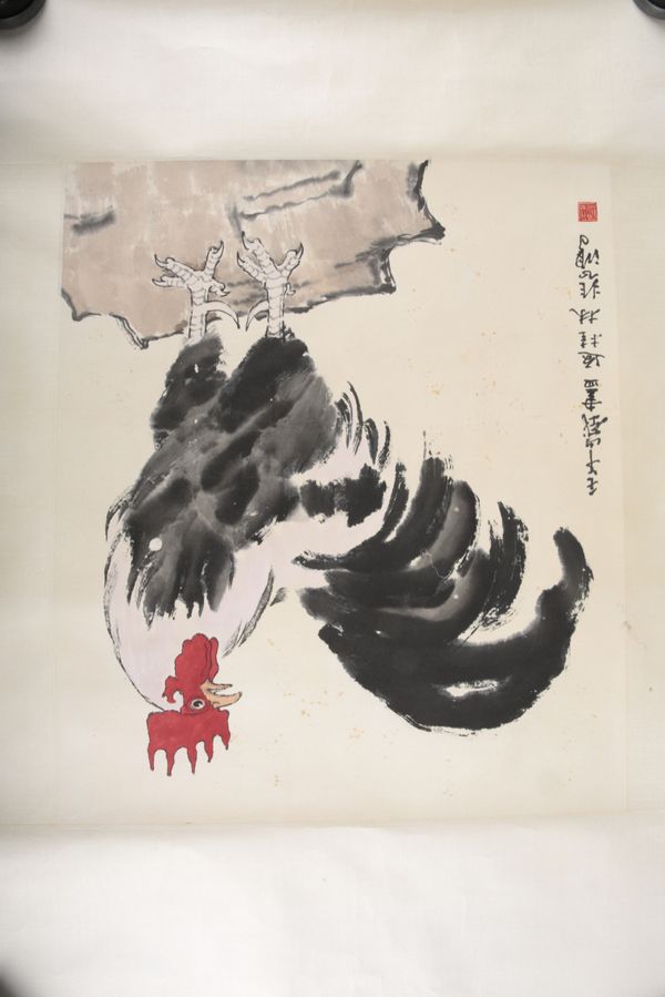 AFTER XU BEIHONG (1895-1953) A portrait of a cockerel