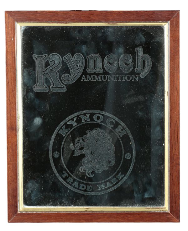 A KYNOCH AMMUNITION SHOP ADVERTISING MIRROR