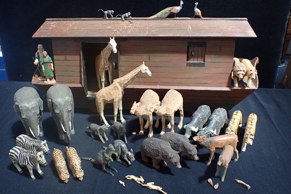 A RARE FRANK WHITTINGTON 'FOREST TOYS' , BROCKENHURST NOAH'S ARK (ATTRIB.)