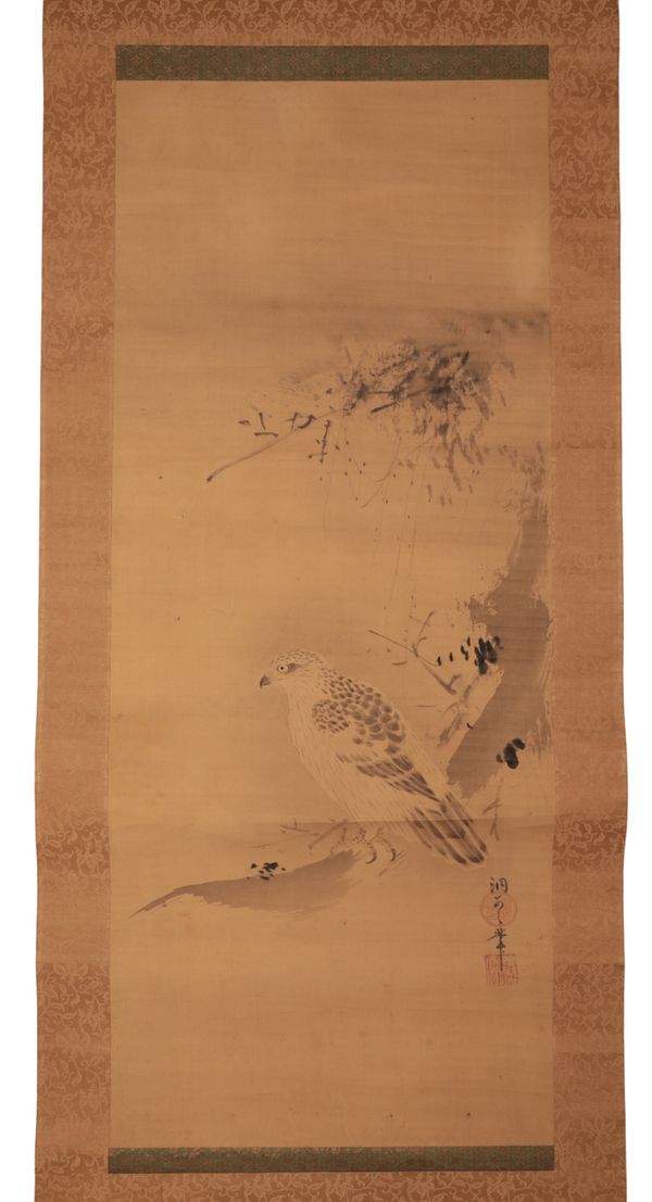 TWO JAPANESE SCROLL PAINTINGS