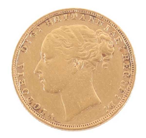 AN 1876 QUEEN VICTORIA GOLD SOVEREIGN