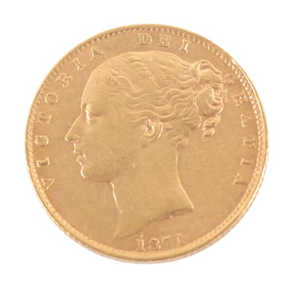 AN 1871 QUEEN VICTORIA GOLD SOVEREIGN