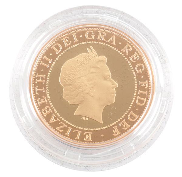 THE ROYAL MINT: A 2009 "CHARLES DARWIN" £2 GOLD PROOF COIN