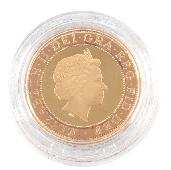 THE ROYAL MINT: THE 4TH OLYMPIAD LONDON 1908 GOLD PROOF £2 COIN