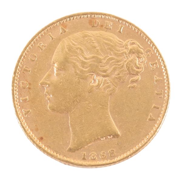 AN 1868 QUEEN VICTORIA GOLD SOVEREIGN