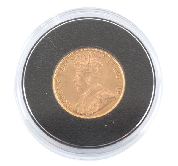 THE ROYAL MINT: A 1912 KING GEORGE V CANADA GOLD $5 COIN