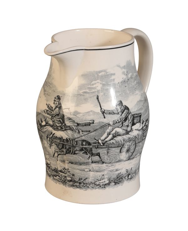 A W.T. COPELAND POTTERY ‘GOING TO THE DERBY’ JUG