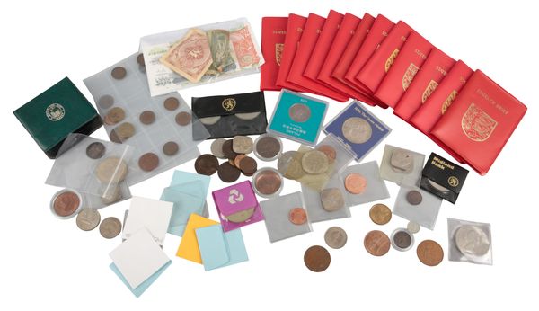 TWELVE JERSEY £1 PROOF COINS