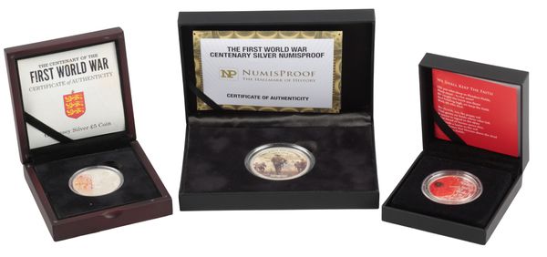 THE FIRST WORLD WAR CENTENARY SILVER NUMISPROOF COIN