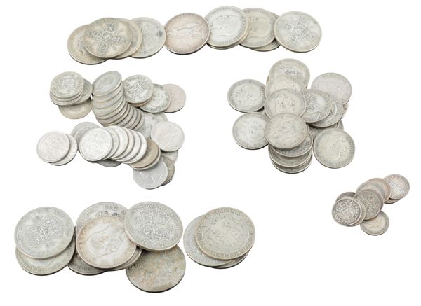 A COLLECTION OF GEORGE V SILVER COINS