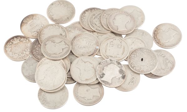 AN 1887 QUEEN VICTORIA SILVER SHILLING