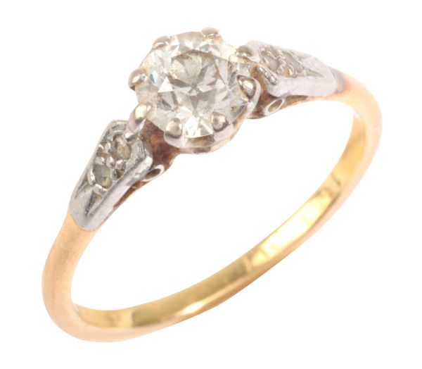 A DIAMOND SOLITAIRE RING