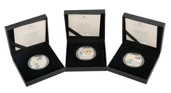 THE ROYAL MINT: 'ALICE'S ADVENTURES IN WONDERLAND' 2021 UK ONE OUNCE SILVER PROOF COIN