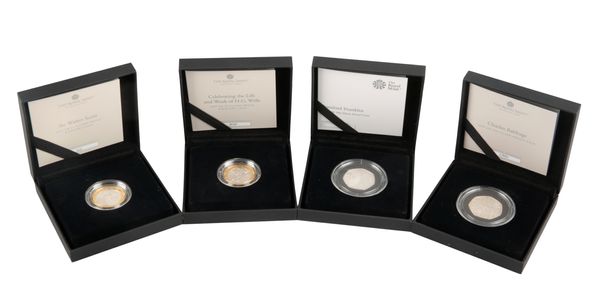 THE ROYAL MINT: 'CELEBRATING THE LIFE & WORK OF H.G. WELLS' 2021 UK £2 SILVER PROOF PIEDFORT COIN