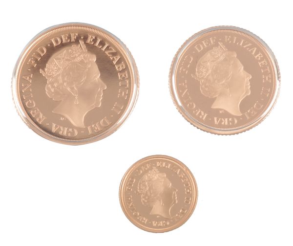 THE ROYAL MINT: A 2021 THREE COIN GOLD PROOF SET