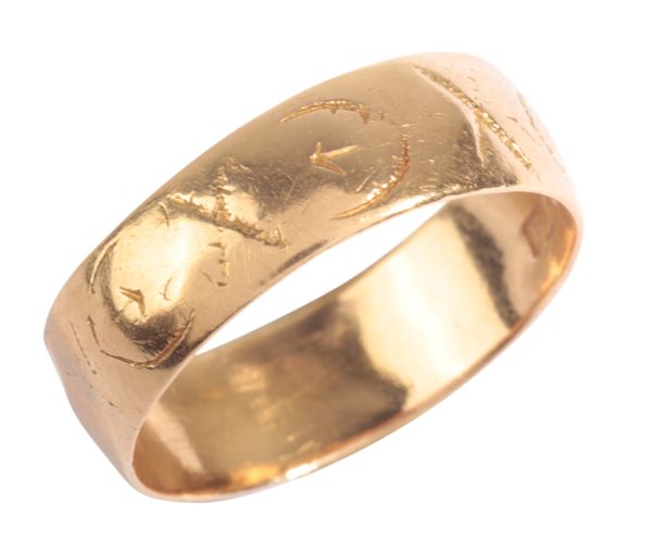 AN 18CT GOLD WEDDING BAND