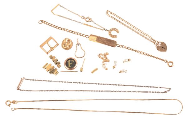 A MIXED LOT OF GOLD