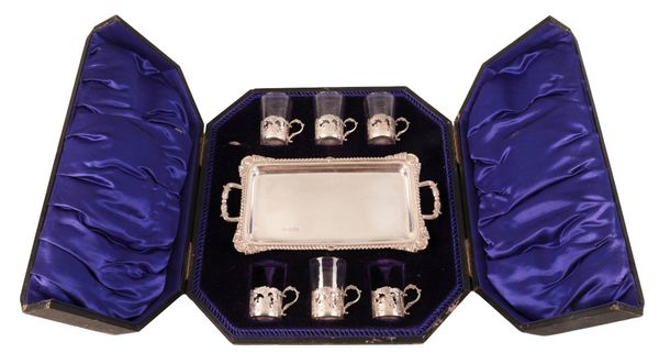 AN EDWARD VII SILVER COFFEE SERVICE