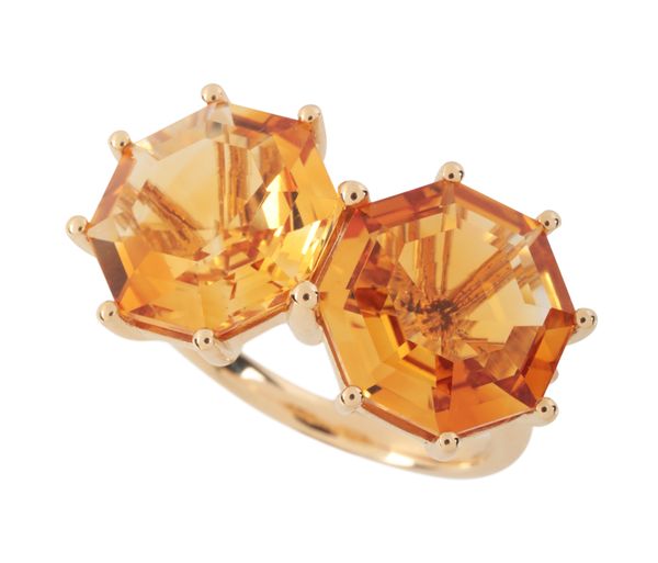 A CITRINE TOI-ET-MOI RING