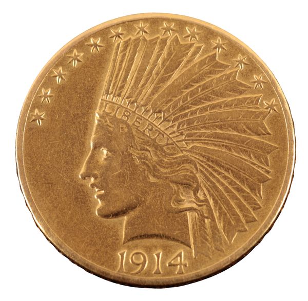 A 1914 TEN DOLLAR COIN