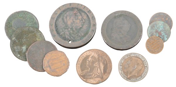 A 1797 KING GEORGE III CARTWHEEL PENNY