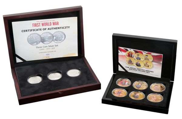 THE CENTENARY OF THE FIRST WORLD WAR SILVER THREE COIN SET