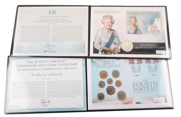 WESTMINSTER MINT: 'THE QUEEN ELIZABETH LAND' COMMEMORATIVE SILVER COIN COVER
