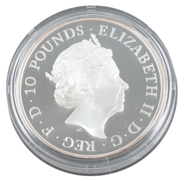 THE ROYAL MINT: 'THE QUEEN'S BEASTS: THE LION OF ENGLAND' 2017 35 SILVER PROOF COIN