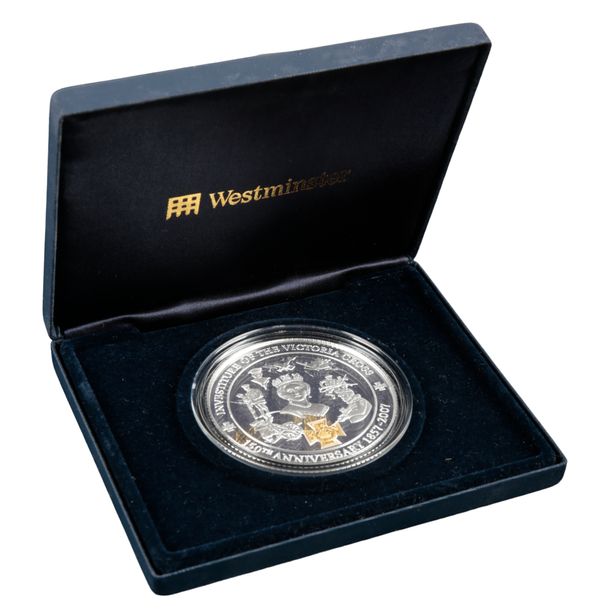 WESTMINSTER MINT: 'VICTORIA CROSS' 50Z SILVER COMMEMORATIVE COIN