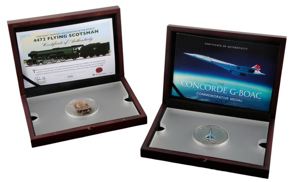 THE CONCORDE G-BOAC SILVER COMMEMORATIVE MEDAL