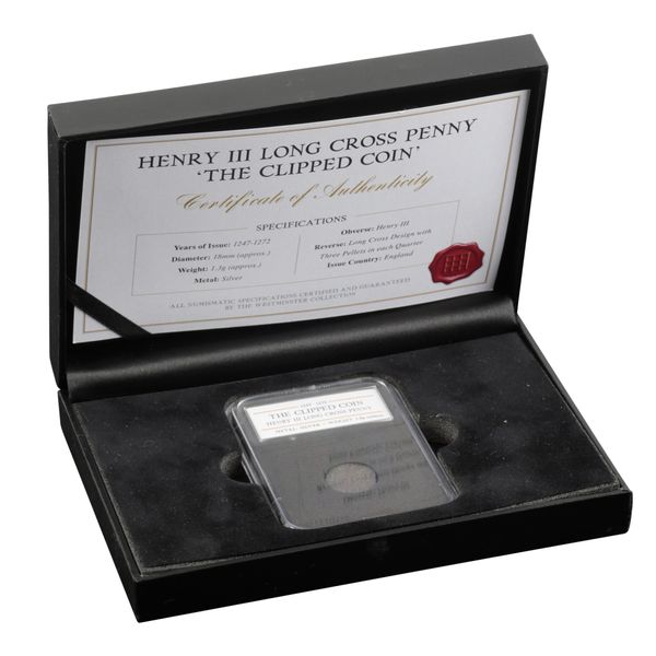 WESTMINSTER COLLECTION: A HENRY III LONG CROSS PENNY 'THE CLIPPED COIN'