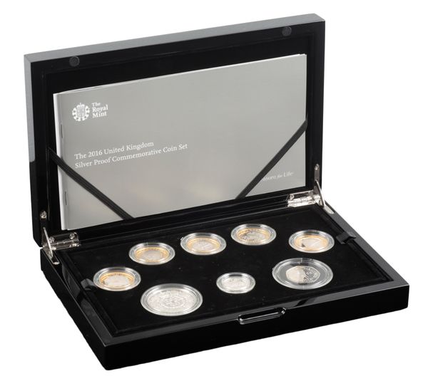 THE ROYAL MINT: A 2016 SILVER PROOF COMMEMORATIVE COIN SET