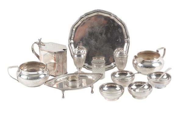 A GEORGE V SILVER WAITER