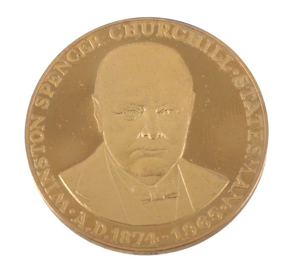 POBJOY MINT LTD: A CHURCHILL CENTENARY 1874 - 1974 SILVER GILT INGOT SET