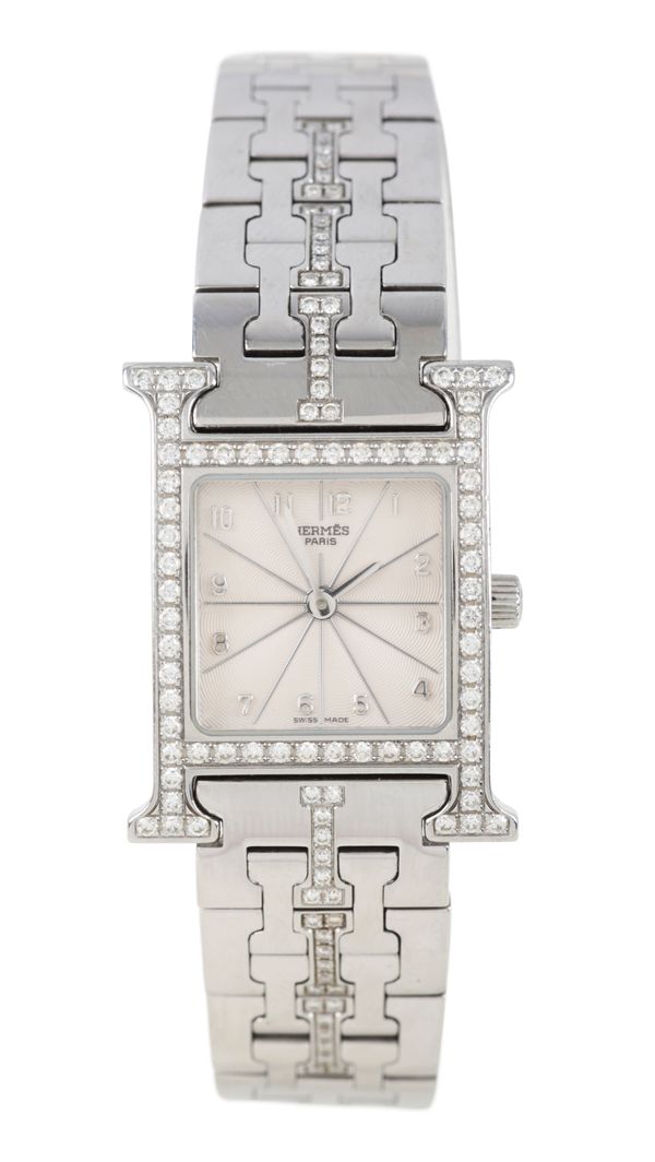 HERMÈS: A DIAMOND 'H' WRISTWATCH