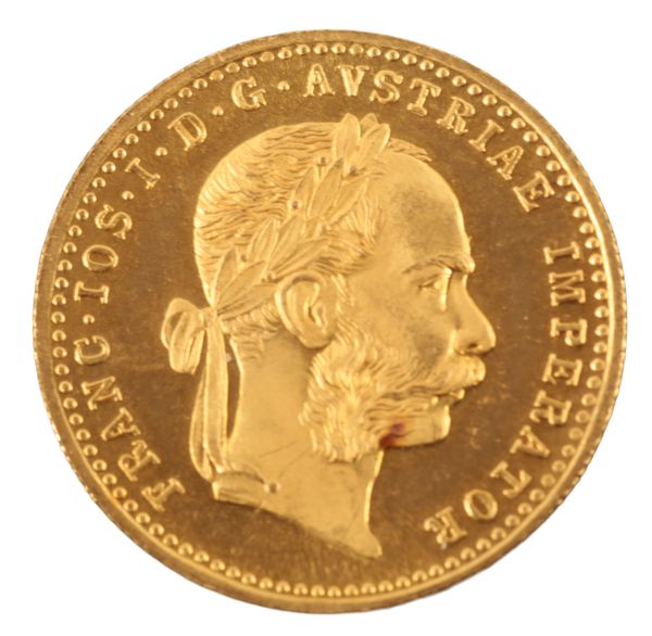 A 1915 GOLD AUSTRIAN ONE DUCAT COIN