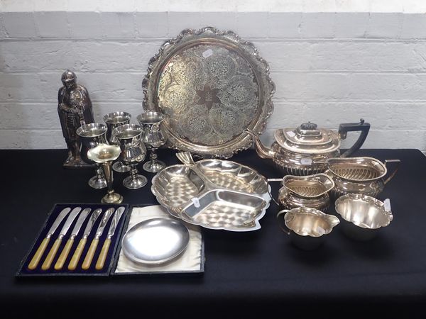 A COLLECTION OF SILVER PLATED WARE