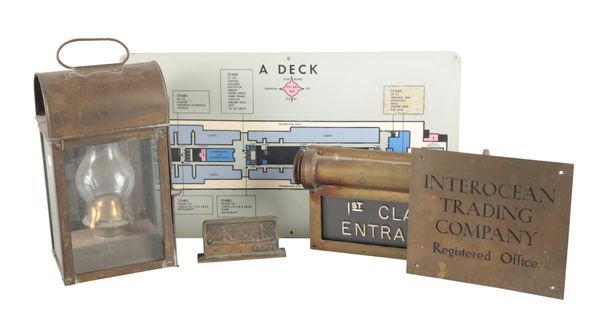 MARITIME INTEREST: A COLLECTION OF SHIP'S SIGNAGE
