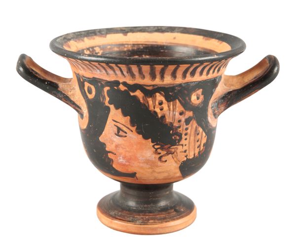 AN ANCIENT GREEK RED-FIGURE TERRACOTTA BELL-KRATER