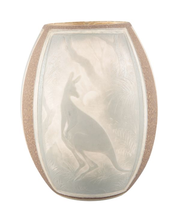 AN AUSTRALIAN CARVED EMU EGG