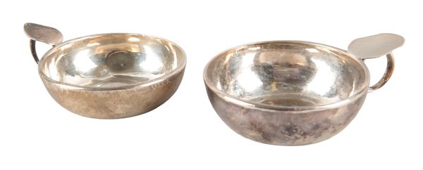 TWO FRENCH SILVER TASTE DU VINS