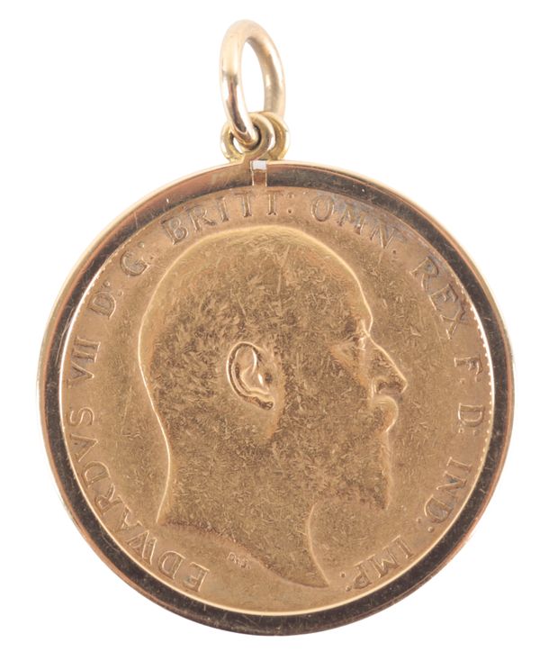 A 1903 EDWARD VII GOLD SOVEREIGN PENDANT