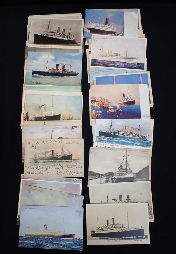 A COLLECTION OF SHIPPING POSTCARDS